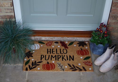 Mighty Mats Designer Coir - Autumn Hello Pumpkin