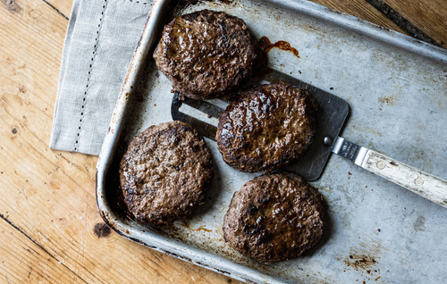 Handmade Grass Fed Beef Burgers