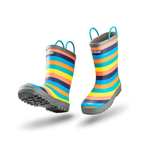 Polly & Andy sustainable rainbow wellies - Adults