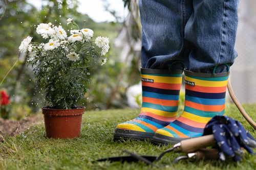 Polly & Andy sustainable rainbow wellies - Perfect for the garden