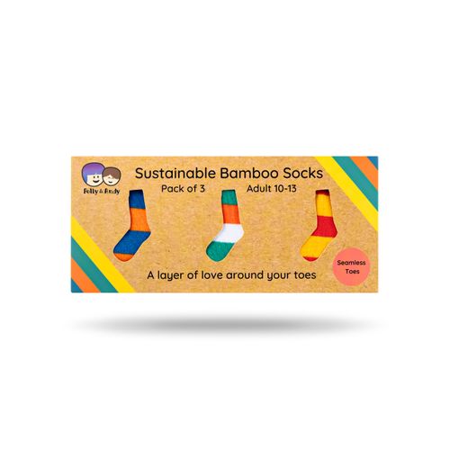 Adult bamboo socks gift box.