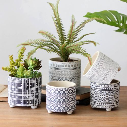 Aztec Cement Plant Pot