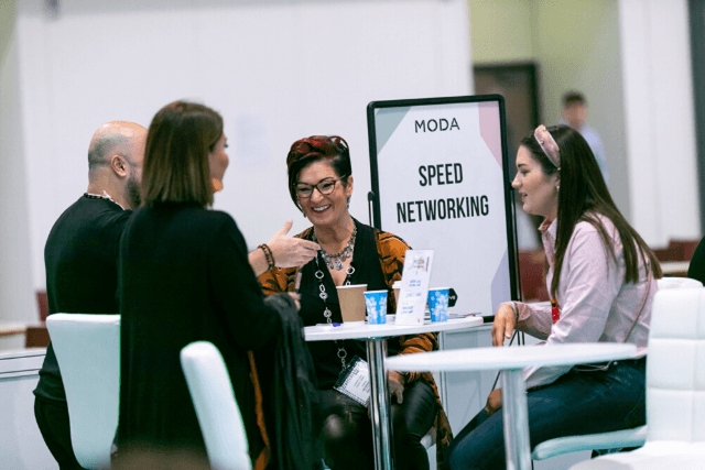 buyers-talking-with-brands-at-moda-aw20-speed-networking
