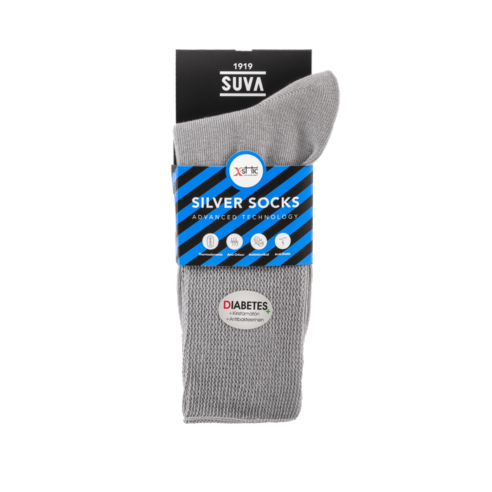 Soft border socks for diabetics (antibacterial)