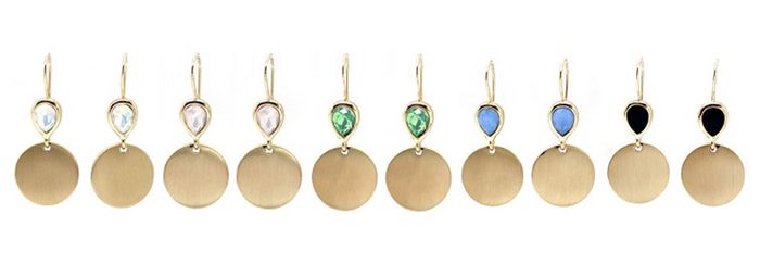 Colourful Stone Drop Earrings