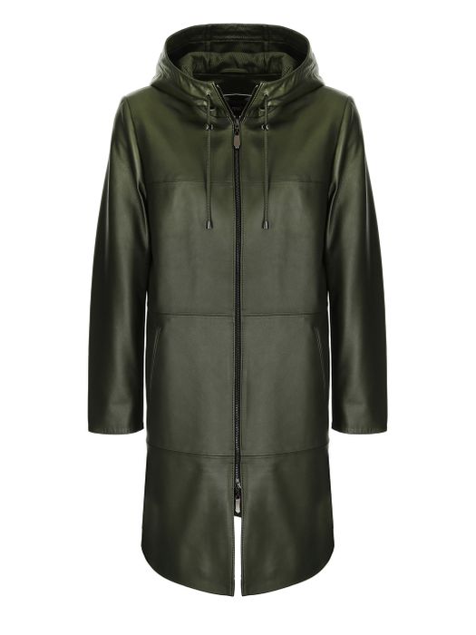 Over-sized leather coat SABA