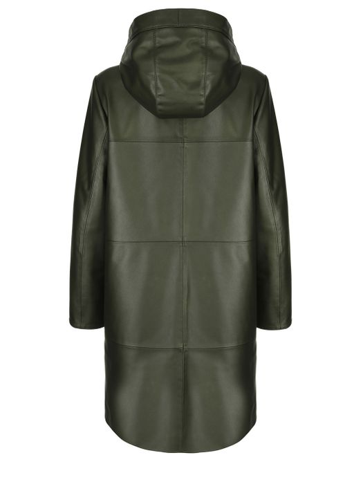 Over-sized leather coat SABA