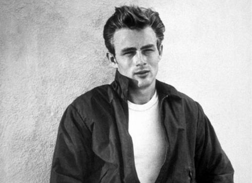 James Dean black and white photo fashion