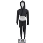 Women Fitted Gym Crop Tracksuits/Jogging Suits