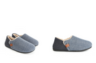 Isaac Navy Herringbone Slippers