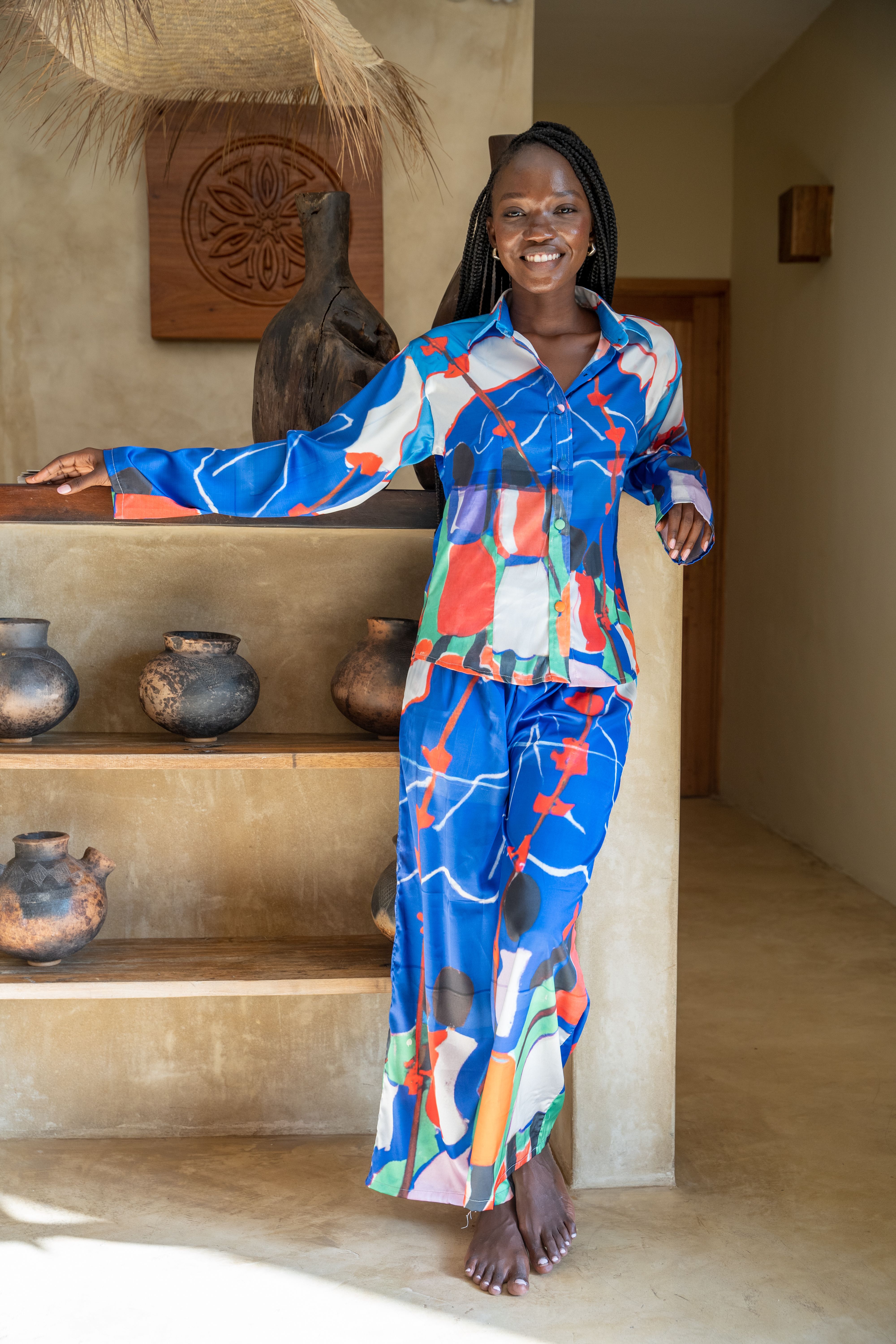 Vacation Wear- Blue Long