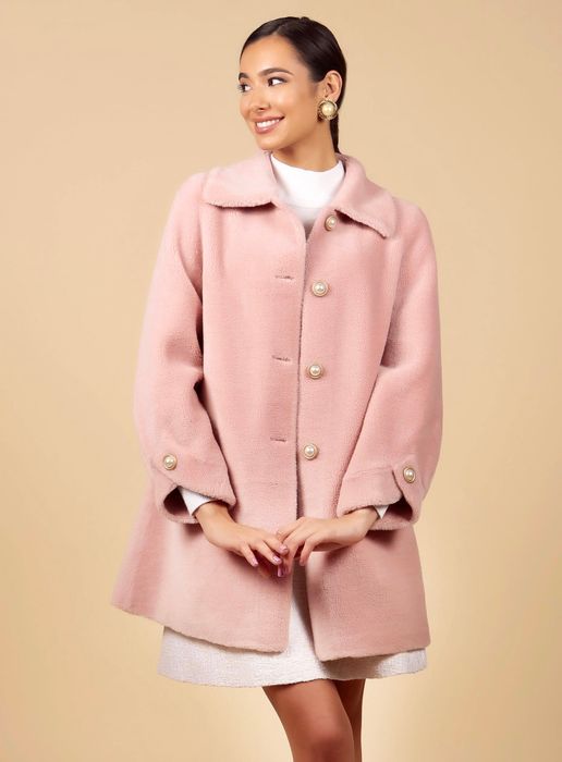 'The Last Time I Saw Paris' 100% Wool Coat in Rosa
