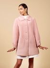 'The Last Time I Saw Paris' 100% Wool Coat in Rosa