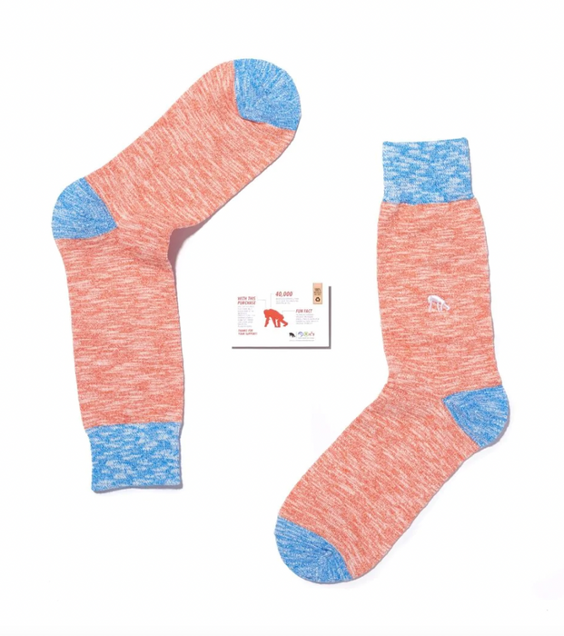 Orangutan Speckle Socks