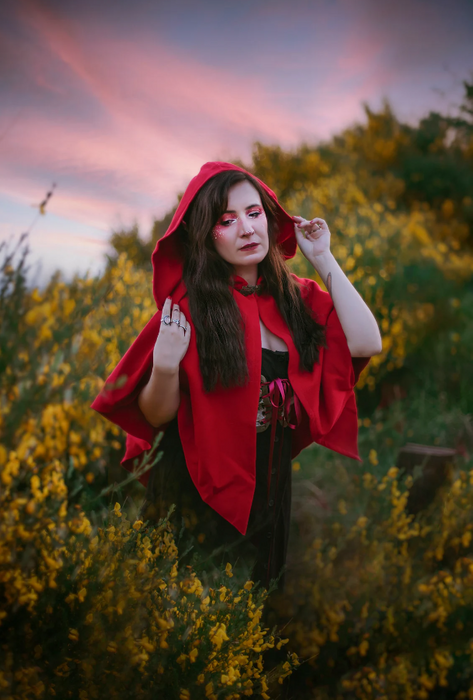 Red Riding Hood Short Cape
