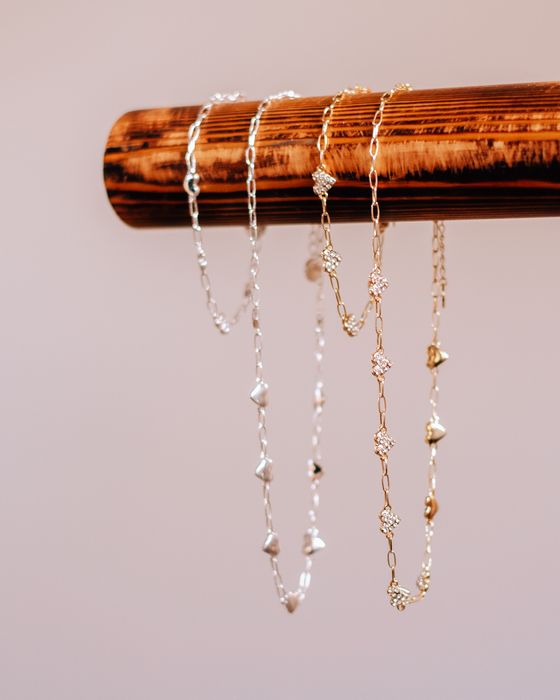 Multi Heart Sparkle Necklace