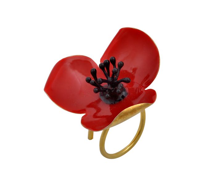 GEORGIA CHARAL ART JEWELLERY-POPPIES COLLECTION