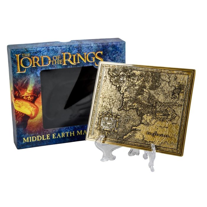 Lord of the Rings Middle Earth Metal Map