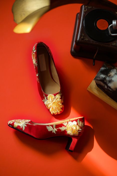 Embroidery High Heels