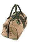 flowers & leaves Coffee Burlap Duffle Bag