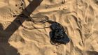 Black Leather sandals with pearls - 