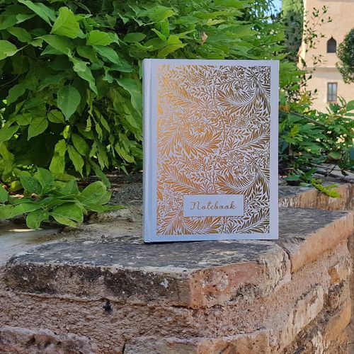 White Gold Larkspur journal