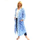 Cotton Full Length Kimono with contrast trim