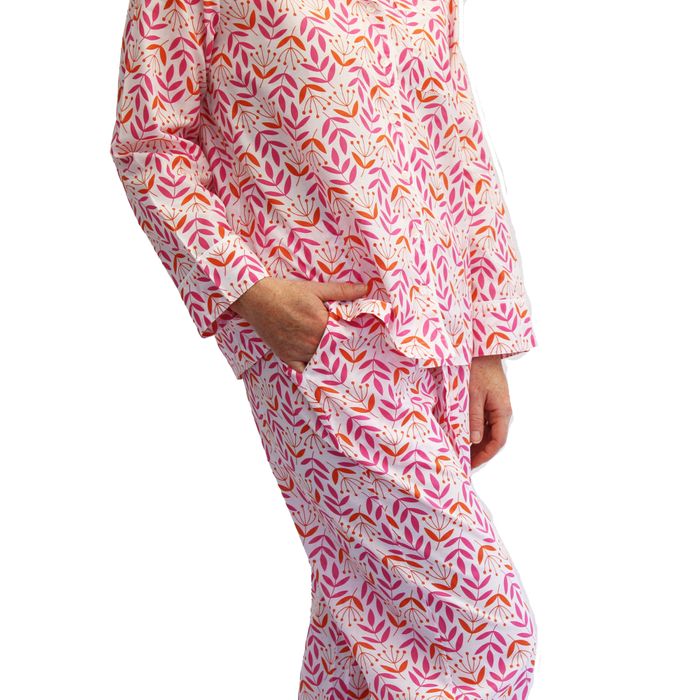 Cotton Pyjamas in Lime Tree Design prints