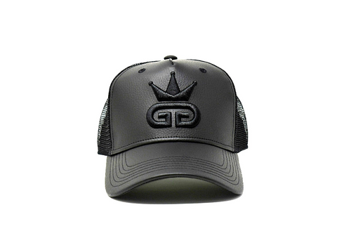 GGT All Black Vegan Leather Snapback - All Black Logo