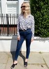 High Waisted Super Skinny Jeans In Blue