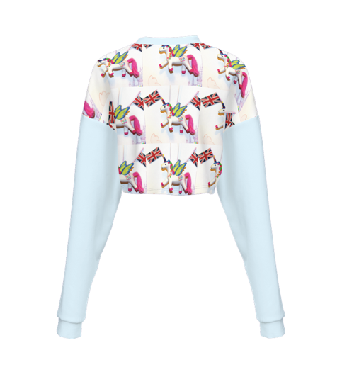 Cropped Crewneck Sweatshirt (Unicorns.com)