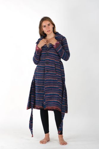 Lina Long Soft Wool Trench Coat