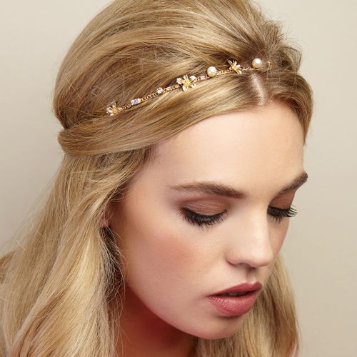 Chain Headband with Pearls