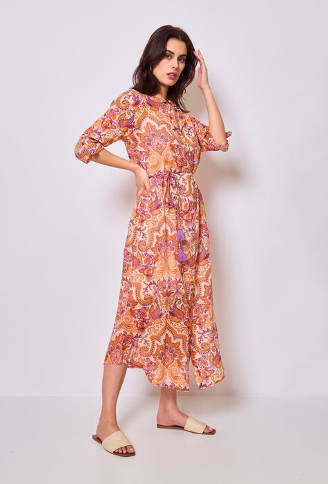 Maxi dress Iberia with slip dress