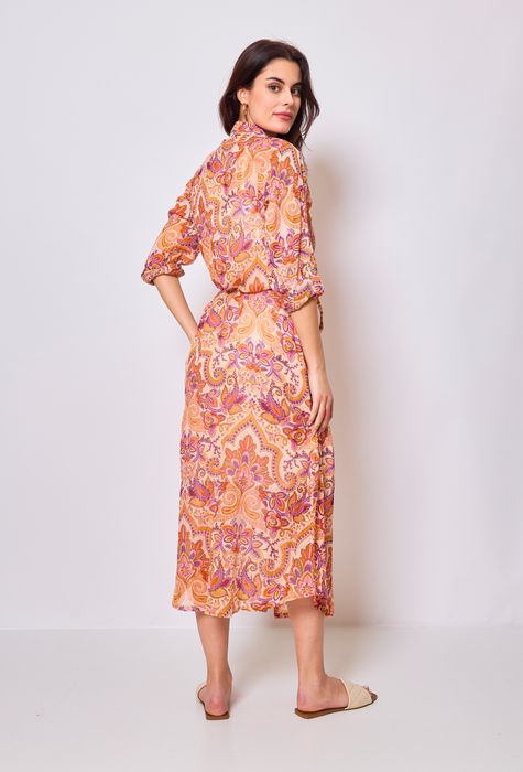 Maxi dress Iberia with slip dress