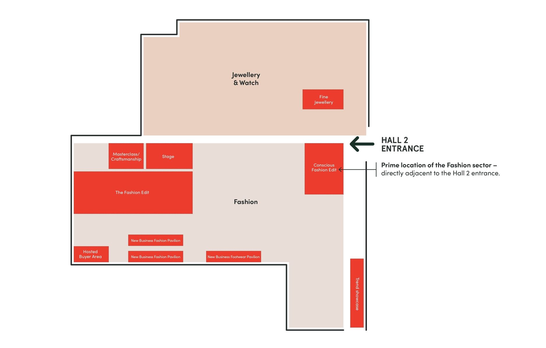 Fashion destination floor plan 