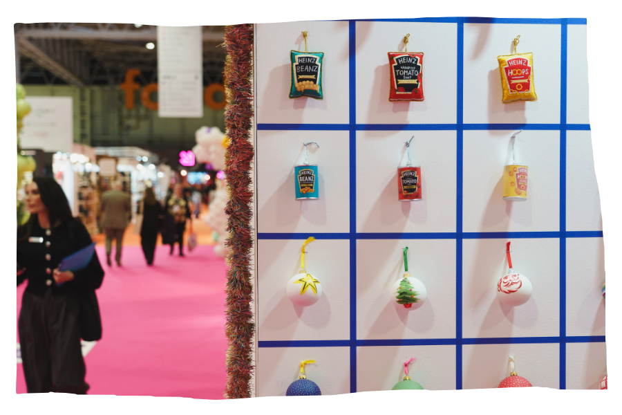 Christmas trees, baubles and lights 