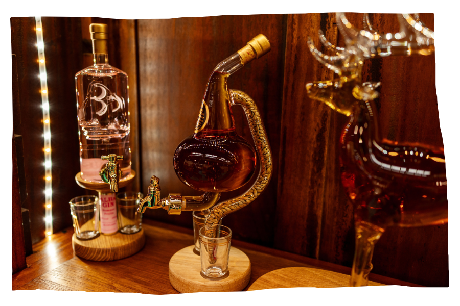 Craft beers, wine and spirits 