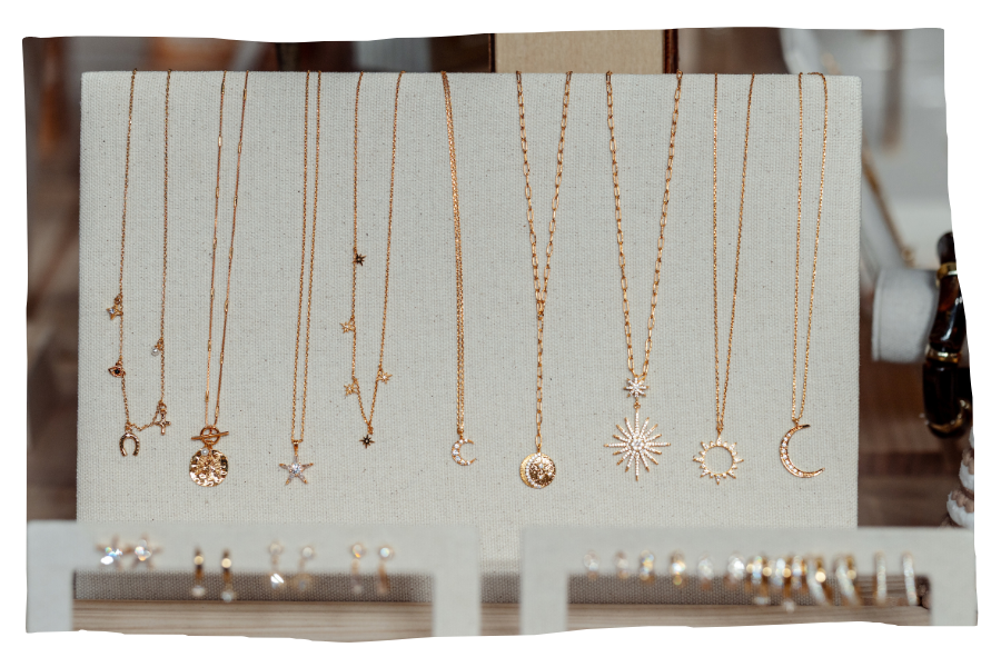 Gold and gold-plated jewellery 