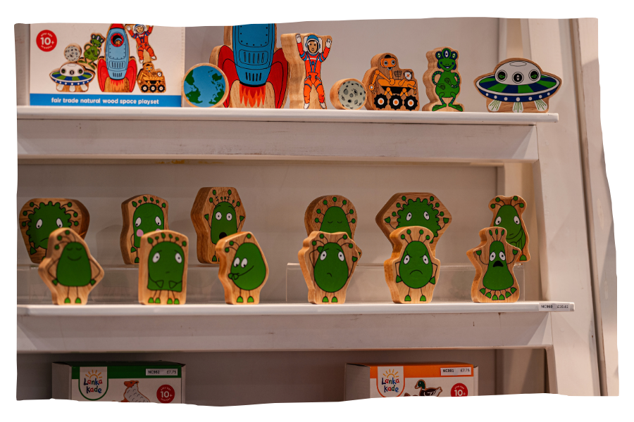 Nursery toys, plush and wooden toys 