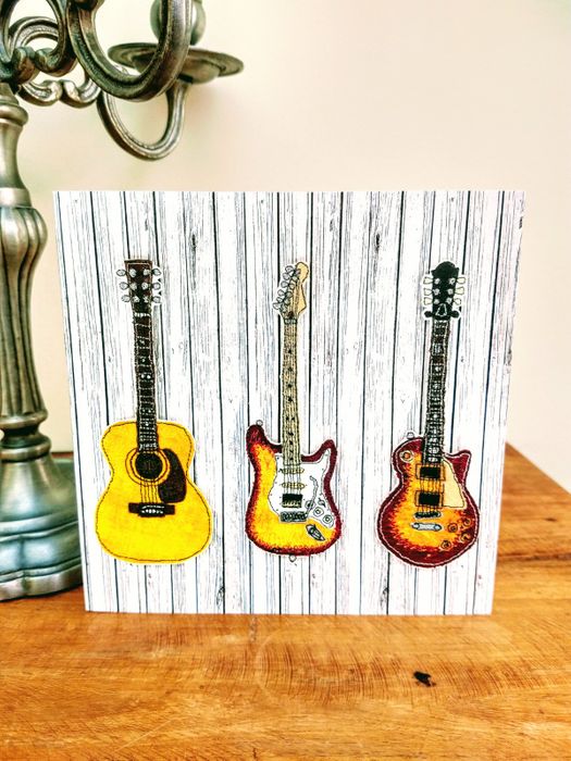 Greeting card - Guitars