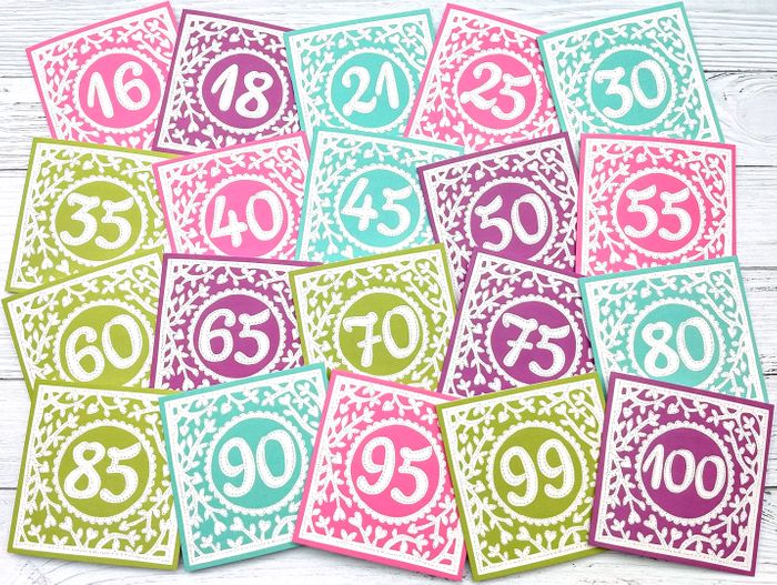 Age cards - Greeting cards