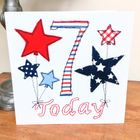 Boys Age Birthday card - greeting card