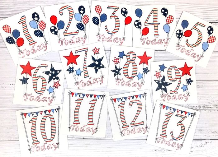 Boys Age Birthday card - greeting card