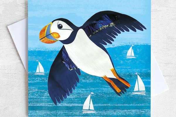 Spread your wings - Puffin Greetings Card