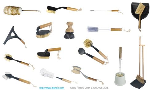 EISHO Cleaning Range - Flat Mop/Brush and Broom