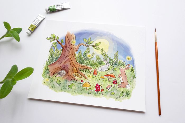 Magical Woodland Art Print