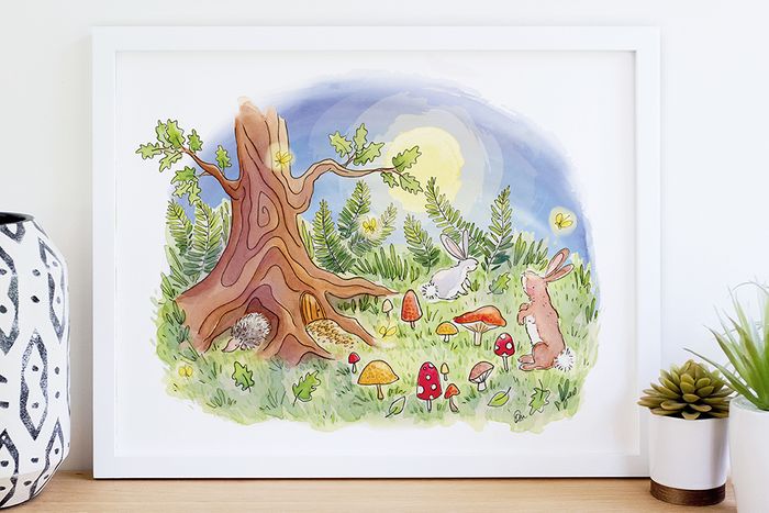 Magical Woodland Art Print