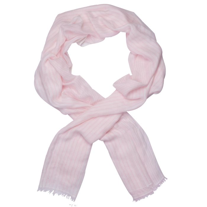 Pink and White Summer Scarf