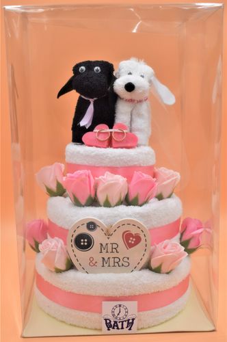 3 Tier Wedding Towel Cake
